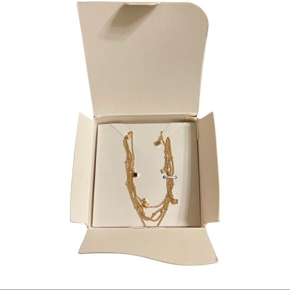 Lily Sky “Sidney” Triple Strand Geometric Gold-tone Bracelet Duo - NWT - Picture 2 of 6